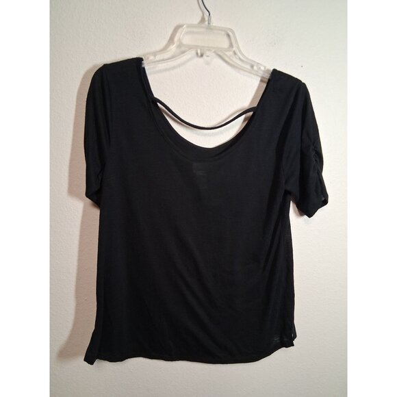 Daytrip Blouse Beaded Boho Tribal Embellished Y2K Casual Black Size Medium - Picture 3 of 5